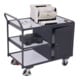 VARIOfit Chariot d’atelier ESD avec 3 plateaux et 1 armoire