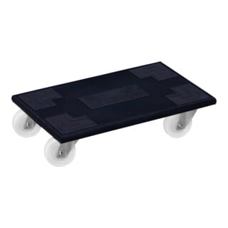 VARIOfit Chariot d’atelier Europa avec roulettes pivotantes en plastique