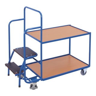 VARIOfit Chariot de préparation avec 2 plateaux bas