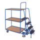 VARIOfit Chariot de préparation avec 3 plateaux hauts