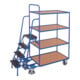 VARIOfit Chariot de préparation de commandes à 4 plateaux hauts