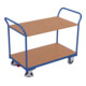 VARIOfit Chariot de table avec 2 plateaux 850 × 500 mm, 2 poignées coulissantes