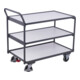 VARIOfit Chariot de table ESD avec 3 plateaux 835 × 490 mm