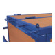 VARIOfit Chariot en bois avec couvercle soudé fixe 970 x 670 mm