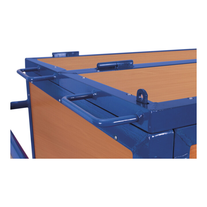 VARIOfit Chariot en bois avec couvercle soudé fixe 970 x 670 mm