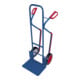 VARIOfit Chariot en tube d’acier avec patins pour escaliers, pneus pleins, pelle 480 × 300 mm