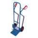 VARIOfit Chariot en tube d'acier avec pelle rabattable, pneus gonflables, patins pour escaliers, pelle 320 × 255 mm