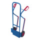 VARIOfit Chariot en tube d'acier avec pelle rabattable, pneus gonflables, patins pour escaliers, pelle 320 × 255 mm