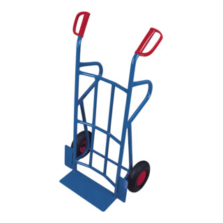 VARIOfit Chariot en tube d'acier avec renforts en tube d'acier, 2 supports, pelle 450 × 120 mm