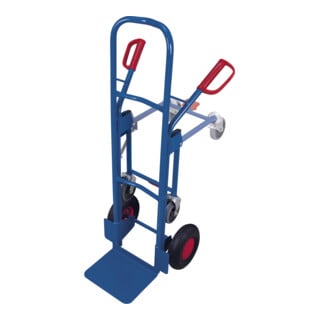 VARIOfit Chariot en tube d’acier avec roue de support Pneumatique Pelle 320 × 250 mm