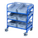 VARIOfit Chariot Euro avec 6 bacs en plastique