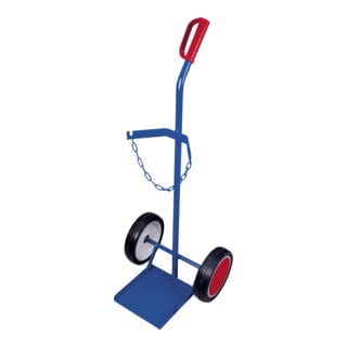 VARIOfit Diable en acier pour 1 bouteille de 40-50 l, pneus pleins, pelle 255 x 260 mm