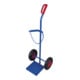 VARIOfit Diable en acier pour 1 bouteille de 40-50 l, pneus pneumatiques, pelle 255 x 260 mm