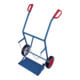 VARIOfit Diable en acier pour 2 bouteilles de 20 l, pneus pleins, pelle 470 × 210 mm