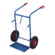VARIOfit Diable en acier pour 2 bouteilles de 40-50 l, pneus pneumatiques, pelle 515 × 250 mm