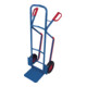 VARIOfit Diable en acier tubulaire anti-crevaison avec patins d’escalier et pelle 320 × 250 mm