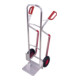 VARIOfit Diable en aluminium avec patins d’escalier, pneus pneumatiques, pelle 320 × 250 mm-1