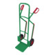 VARIOfit Diable en tube d'acier avec patins d'escalier, pneus pneumatiques, pelle 320 × 250 mm