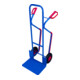 VARIOfit Diable en tube d'acier avec patins d'escalier, pneus pneumatiques, pelle 480 × 300 mm