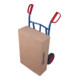 VARIOfit Diable en tube d'acier bas, pneus pneumatiques, pelle 450 x 120 mm