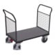 VARIOfit Doppel-Stirnwandwagen mit Draht RAL 7016