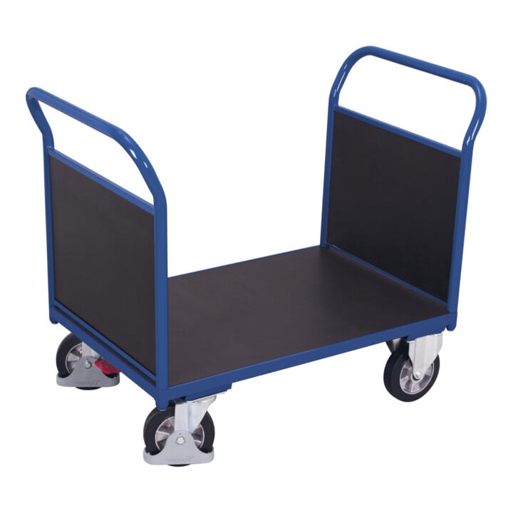 VARIOfit Doppel-Stirnwandwagen mit Siebdruckplatte 995 x 700 mm