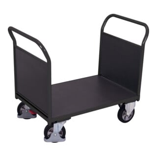 VARIOfit Doppel-Stirnwandwagen Siebdruckplatte RAL 7016