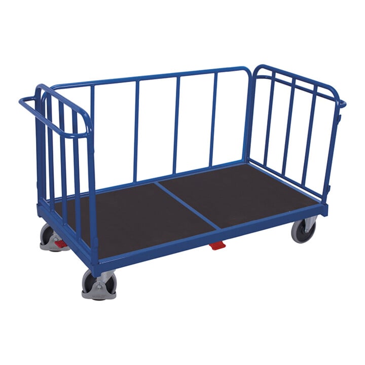 VARIOfit Dreiwandwagen mit senkrechten Streben 1.305 x 845 mm Traglast 500 kg