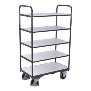 VARIOfit ESD Etagenwagen, Vollgummi-Bereifung