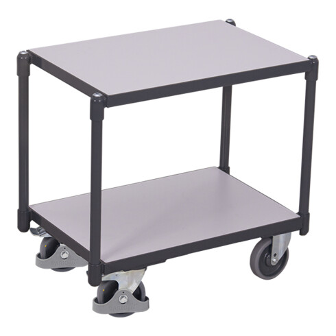 VARIOfit ESD Euro-Systemroller mit 2 Ladeflächen Ladeflächen bündig