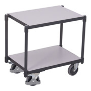 VARIOfit ESD Euro-Systemroller mit 2 Ladeflächen Ladeflächen 10 mm Rand