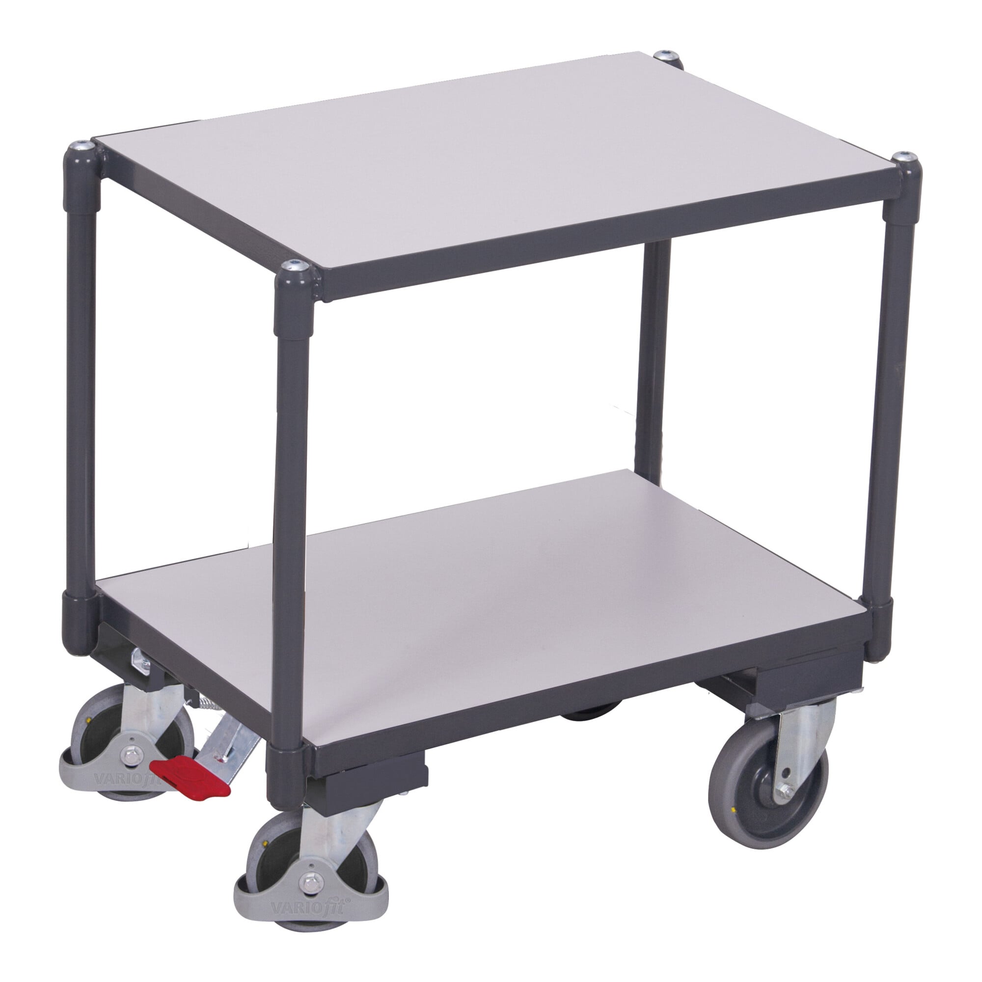 VARIOfit ESD Euro-Systemroller mit 2 Ladeflächen Ladeflächen bündig EasySTOP ; Cordes