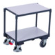 VARIOfit ESD Euro-Systemroller mit 2 Ladeflächen Ladeflächen bündig EasySTOP