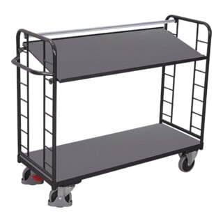 VARIOfit Etagenwagen 2 Holzböden RAL 7016
