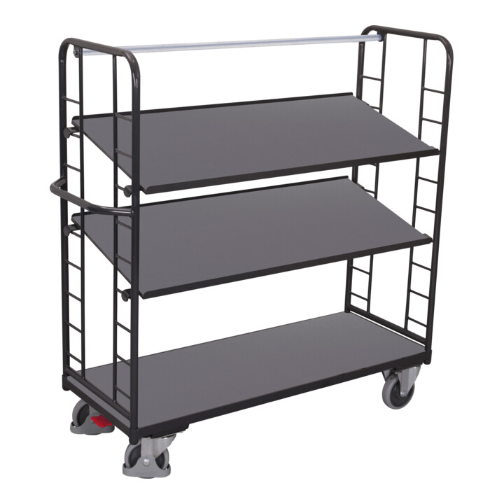 VARIOfit Etagenwagen 3 Holzböden RAL 7016