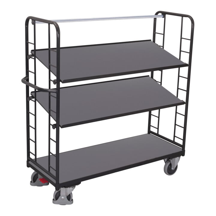 VARIOfit Etagenwagen 3 Holzböden RAL 7016