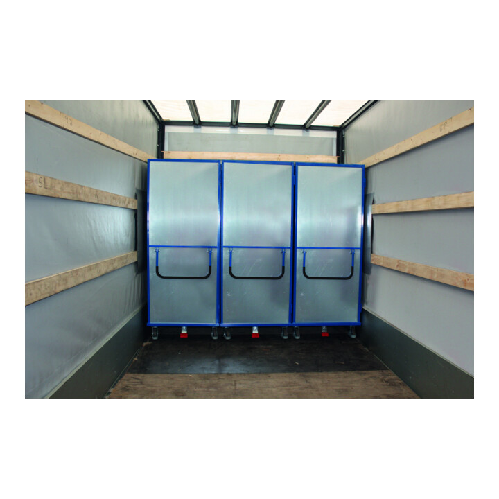 VARIOfit Etagenwagen fest verschweißt 1.045 x 685 mm Stahlblechwände 4 Etagenböden Doppelflügeltür mit Drehgriff-Verschluss