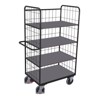 VARIOfit Etagenwagen hoch klappbare Etagenböden RAL 7016