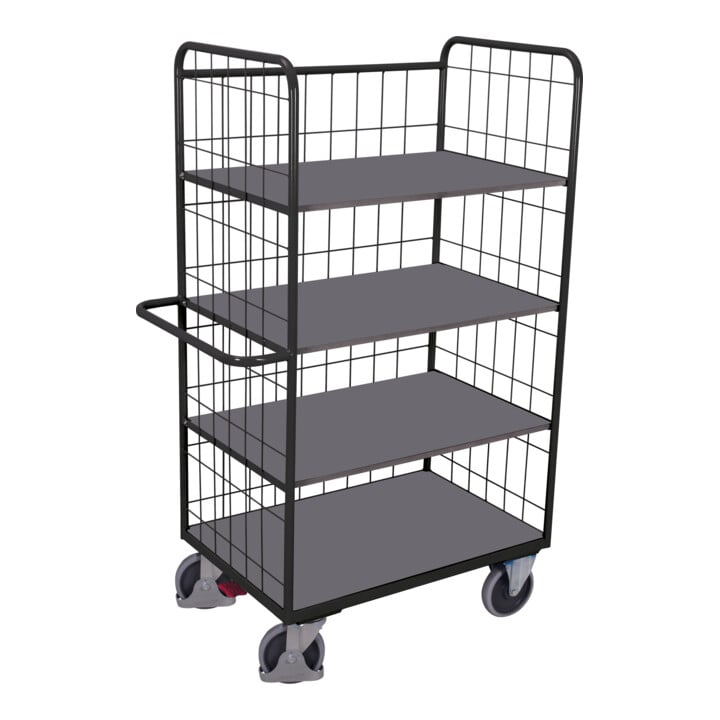 VARIOfit Etagenwagen hoch klappbare Etagenböden RAL 7016