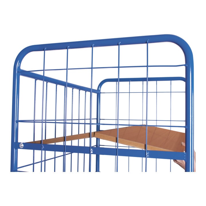 VARIOfit Etagenwagen hoch mit klappbaren Etagenböden 975 x 700 mm Drahtgitterwände