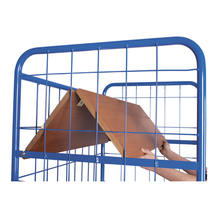 VARIOfit Etagenwagen hoch mit klappbaren Etagenböden 975 x 700 mm Drahtgitterwände