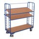 VARIOfit Etagenwagen mit 3 Holzböden 1.650 x 650 mm