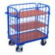VARIOfit Etagenwagen niedrig 850 x 500 mm 3 Böden 4 Wände