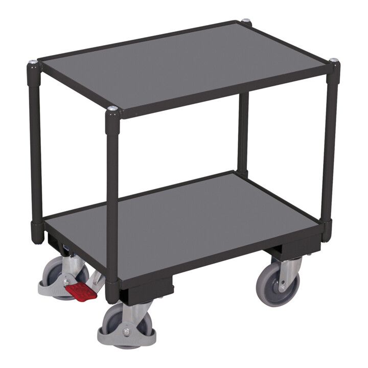 VARIOfit Euro-System-Roller mit 2 Ladeflächen 10mm Rand RAL 7016