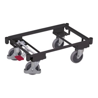 VARIOfit Euro-System-Roller mit Eckhülsen RAL 7016 anthrazitgrau