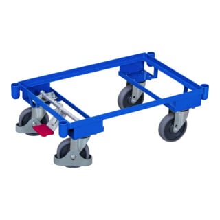 VARIOfit Euro-System-Roller mit Eckhülsen Zentralbremse EasySTOP 605 x 410  mm