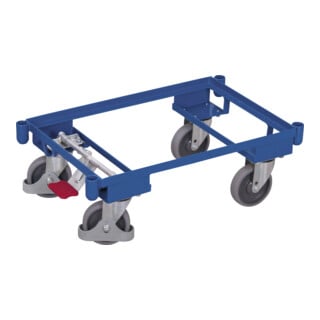 VARIOfit Euro-System-Roller mit Eckhülsen Zentralbremse EasySTOP 605 x 410  mm