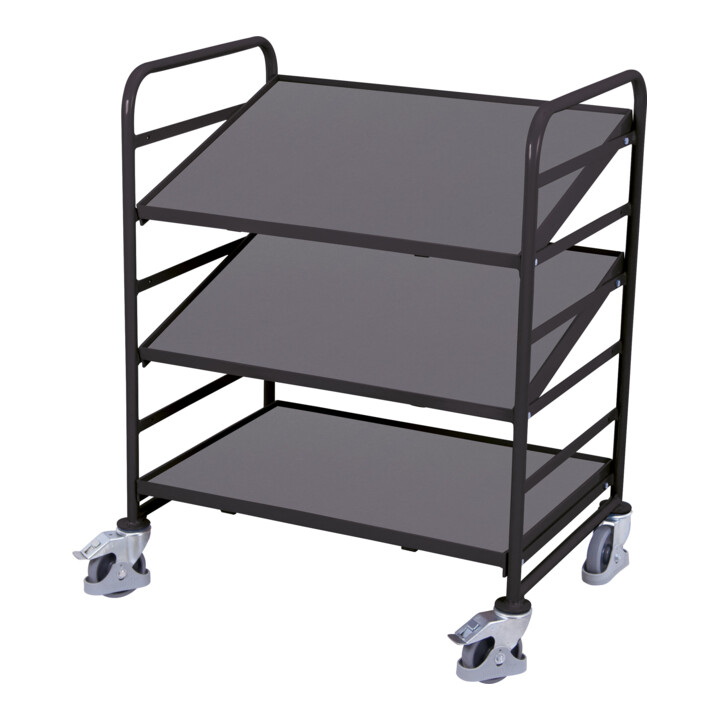 VARIOfit Eurokastenwagen 3 Holzböden RAL 7016