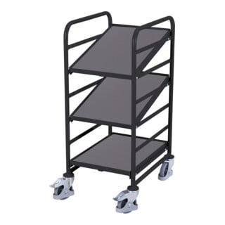 VarioFit Eurokastenwagen 3 Holzböden RAL 7016