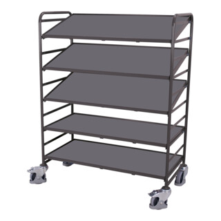 VarioFit Eurokastenwagen 5 Holzböden RAL 7016